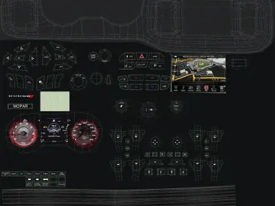 Generic Police Car 3D model