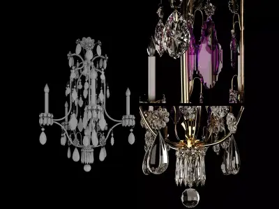 Classic chandelier 3D model