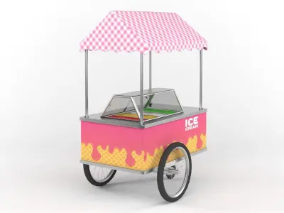 Ice Cream Cart 3D model