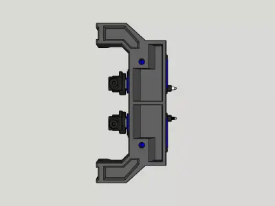 trx4 servo holder 3D model