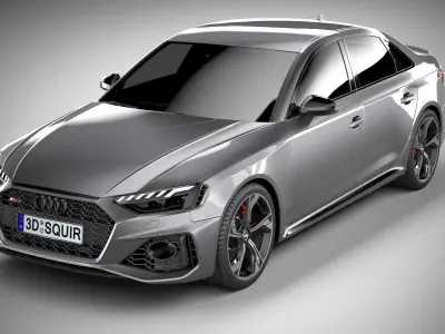 Audi RS4 Sedan 2020 3D model