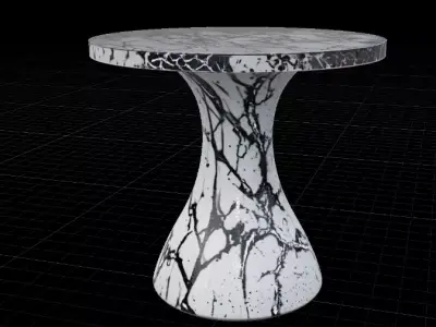 Luxury Marbel Table Modern Interior Furniture 3D Model Low-poly 3D model