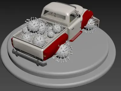 3D CORONA TRUCK 3D print model