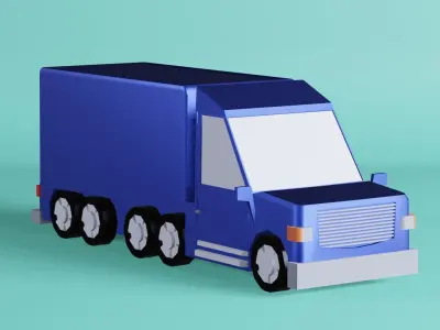6 Vehicle Bundle  Low-poly 3D model