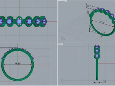 ring code 380 3D print model