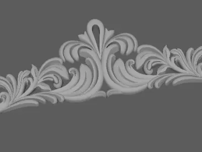 dekor etsy - ornate crown die 3D model