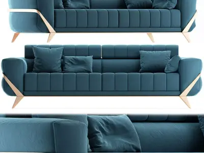 Collection  VISIVO sofa 3d model Low-poly 3D model