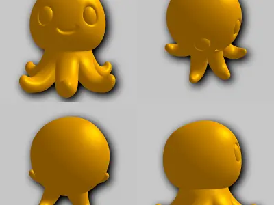 Octopus - Kawaii Animals Collection 3D print model