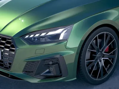 Audi A5 Cabrio S-Line 2020 3D model