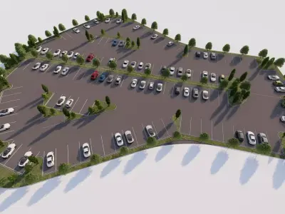 Parking-Parking Lot 3D model