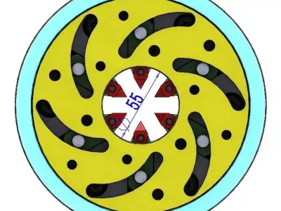 d50nma01 pipe Necking mechanism for CNC machining metal part 3D print model