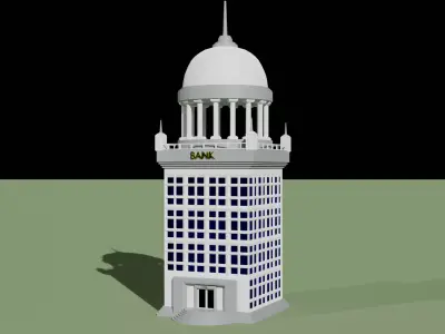 building   Bank 3D model