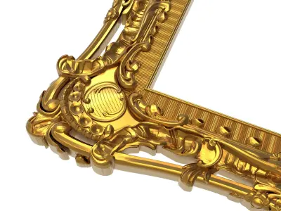carved frame 3D model