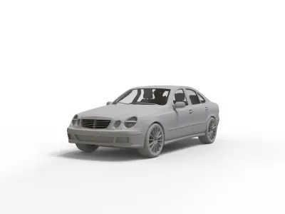 Mercedes Benz E Class 2007 3D print model