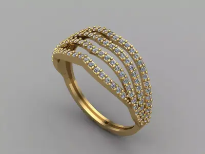 Women Ring 3DM Womens Ring 3d models 3D print model 3D print model 19