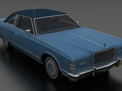 LTD Landau 2dr 1975 Low-poly 3D model