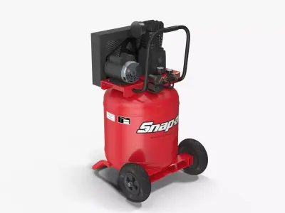 Air Compressor Portable Vertical BRA5DV30VP Low-poly 3D model