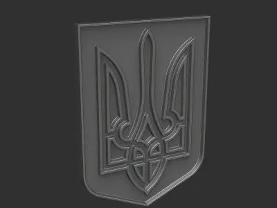 3D Emblem of Ukraine print 3D print model