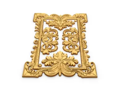 classical door decor 15 3D model