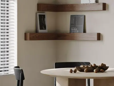 Modern living room dining room interior scenes 164 3D model