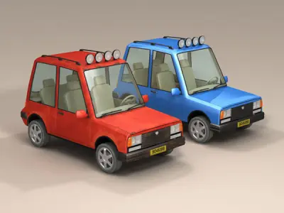 Cartoon Suv 3D model