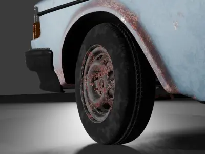 Volvo old car 3D model