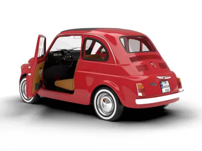 Fiat 500L 1969 HQ 3d model 3D model