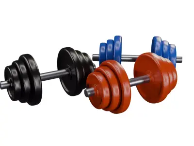 Dumbell Gym Set 3D model