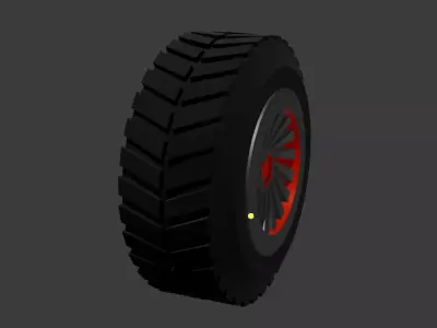 Car Tire 4x4 - Game Ready Wheel 3D Model Low-poly 3D model
