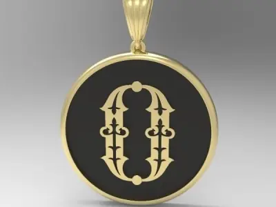 Decorative Letter O 3D print model