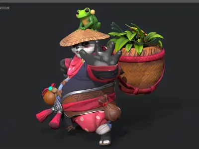panda 3D model shop