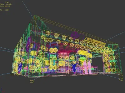 Booth - Area - 15X15-3DMAX2009-03 3D model