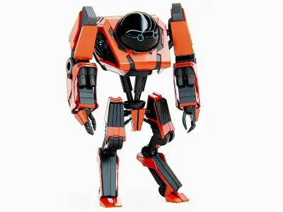 COMBAT DROID L-50 Rigged for Unreal Engine - Unity - MIXAMO 3D model