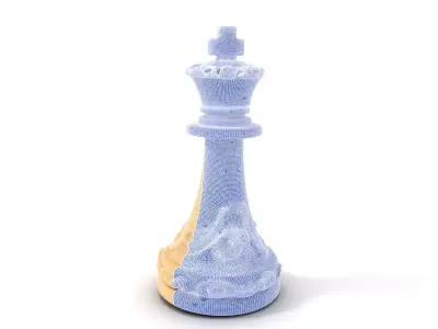 Ivory Chess King model pack Low-poly 3D model