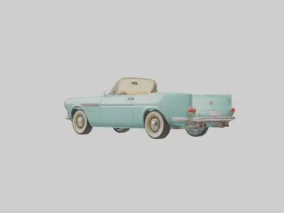 Retro Car Model 1 Low-poly 3D model