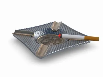 Ashtray cigarette 3D model