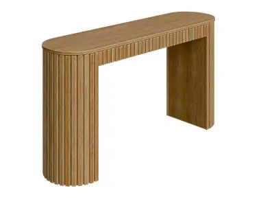 Console Table With Drawer And Unique Vertical Stripe Design Low-poly 3D model