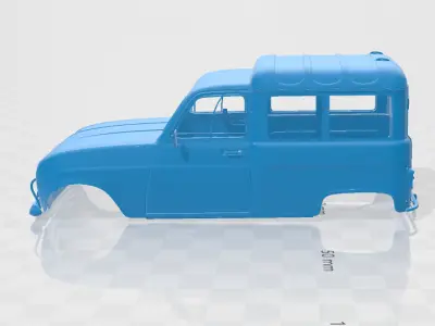 Renault 4 F4 1974 - Body Car STL Model 3D print model