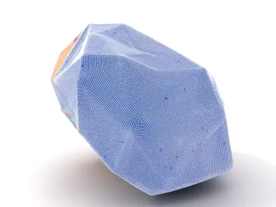 Rainbow Crystal Gem model pack Low-poly 3D model