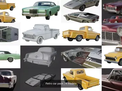 Retro car pack