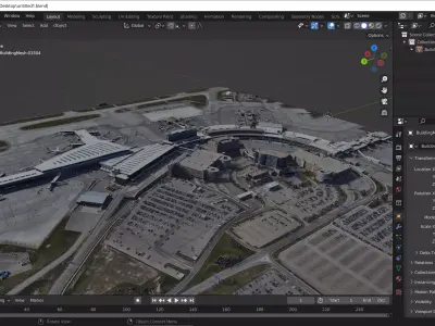 Calgary Airport Canada Free 3D model