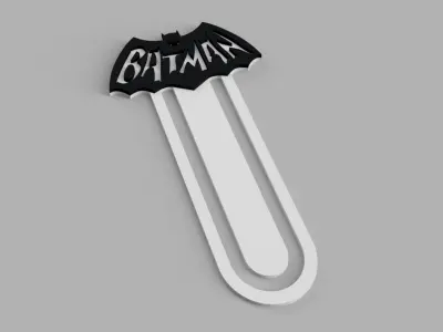 Batman Logo Bookmark Free 3D print model