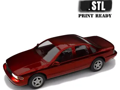 STL printable rc cars body Chevy Impala SS and Bonus  3D print model