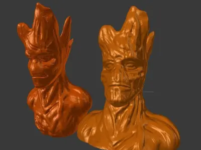 Groot resculpt HD 52mb Free 3D print model