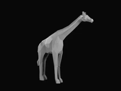 Animals Base Meshes Low-poly 3D model