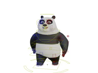 3D Panda Character  3D model
