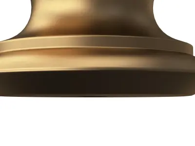 Carved Finial Knob 04 Low-poly 3D model