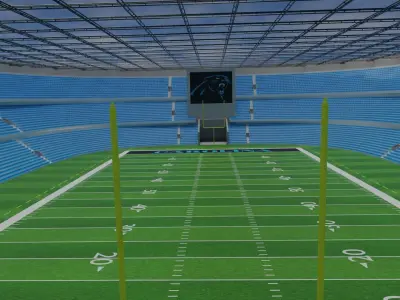 Carolina Panthers - American Football Stadium Low-poly 3D model