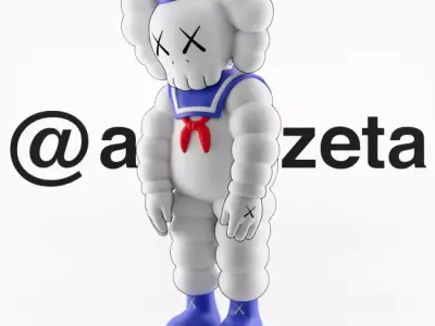 Kaws What Party Stay Puft Textured Low-poly 3D model