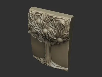 The emblematic tree 3D print model